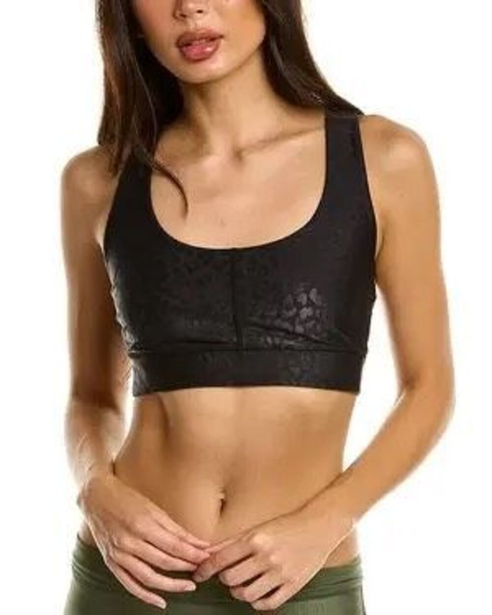 Commando $78 Run Wild Bralette Black Panther sports bra Small NEW